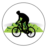 Mountain biking icon