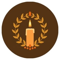 An icon of a candle flame